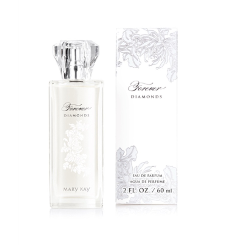 Mary Kay Forever Diamonds Perfume with Clear and White Design